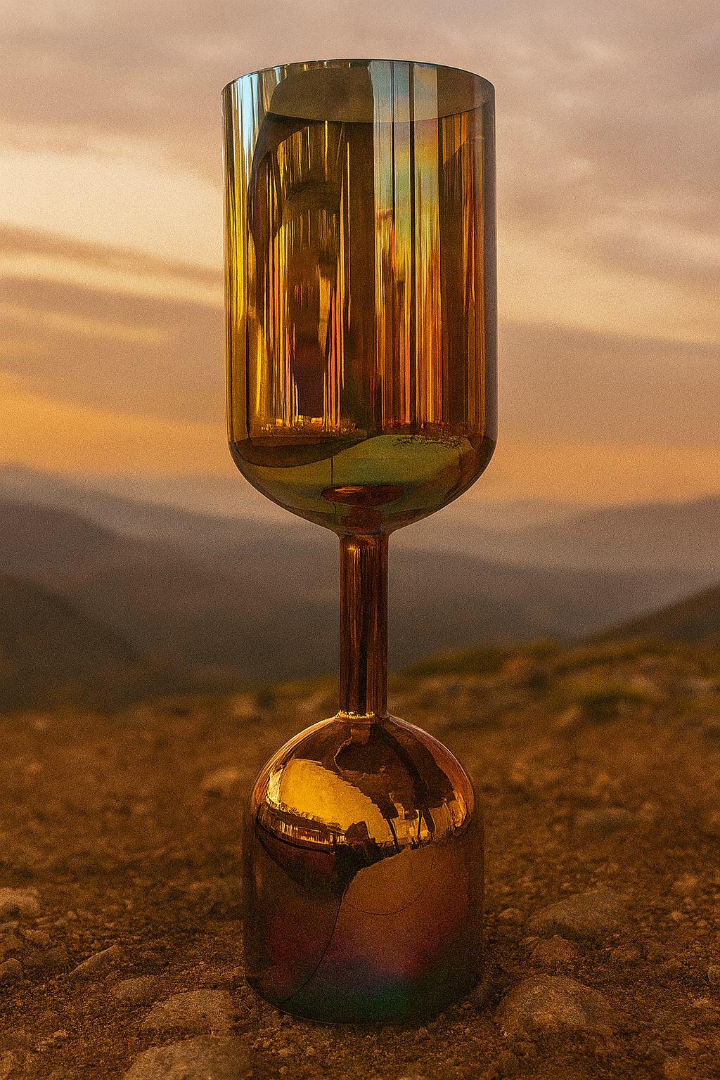 Alchemy Chalices - Double sided (Gold/Pink) - 4-6inch