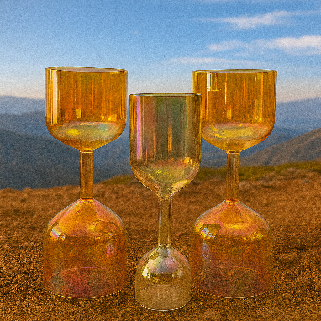 Alchemy Challices - Double sided (Green / Yellow tones) - 4-6inch